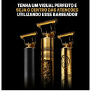 Máquina De Cortar Cabelo Para Barba Masculina Designer Aleatório Elétrico Profissional - Mundo Zoom 