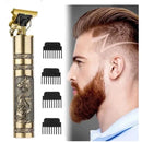 Máquina De Cortar Cabelo Para Barba Masculina Designer Aleatório Elétrico Profissional - Mundo Zoom 