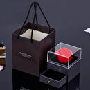 🥰 Conjunto Colar + Caixa Rosa Eterna - "Eu te amo" em 100 idiomas💖