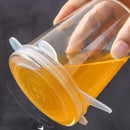 Kit 6 Tampa de Silicone Para Alimentos | Adaptable - Mundo Zoom 