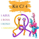 KIT com 4 Girapops - Girafas fofas que Esticam e Grudam - Mundo Zoom 