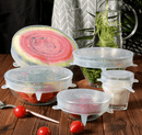 Kit 6 Tampa de Silicone Para Alimentos | Adaptable - Mundo Zoom 
